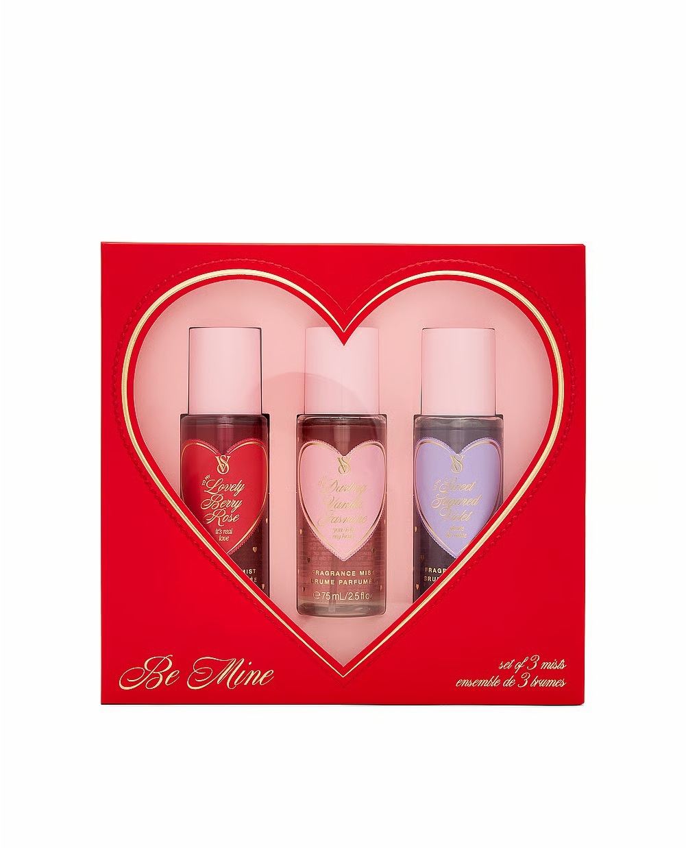 SET DE REGALO DE 3 MINI FRAGANCIAS BE MINE